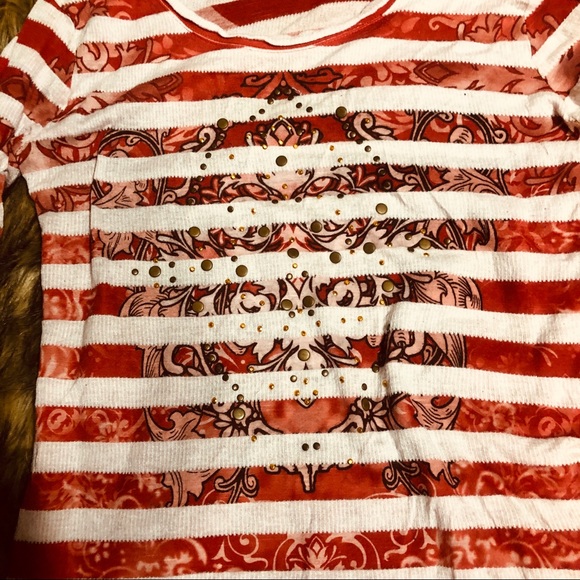 🌹Cato Medium women’s long sleeve stripe top - Picture 2 of 5